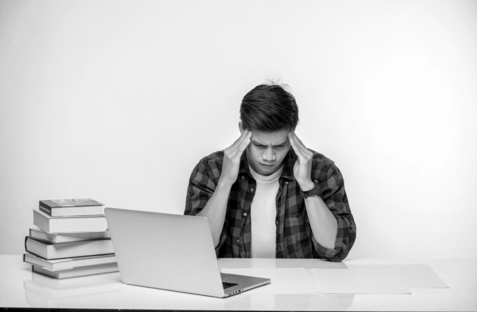 Financial planning workspace with documents and calculator